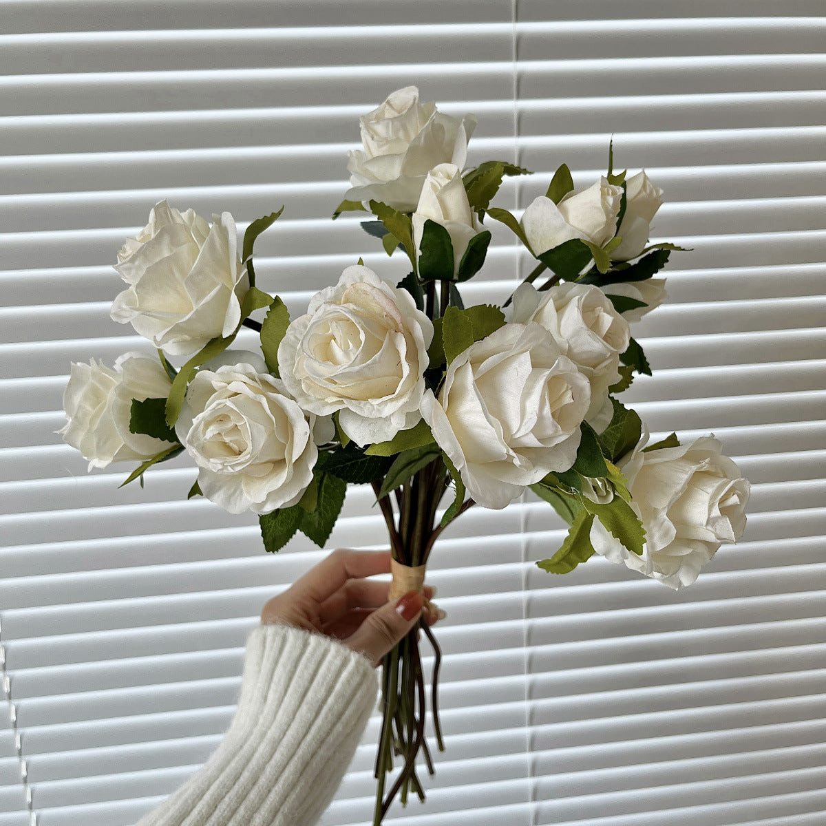 Lifelike Artificial Rose Bouquet