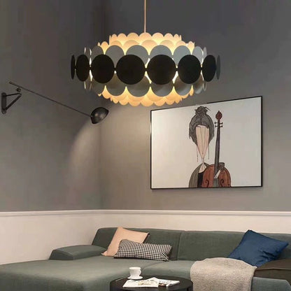 Contemporary Graphic Pendant Light