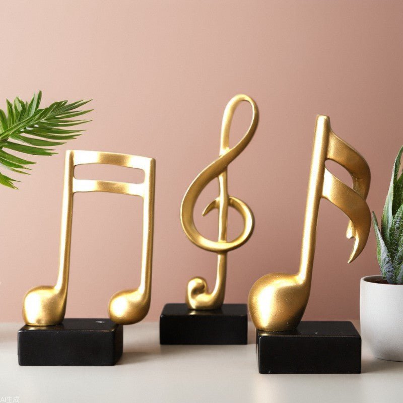 Elegant Musical Note Sculpture Homeandso