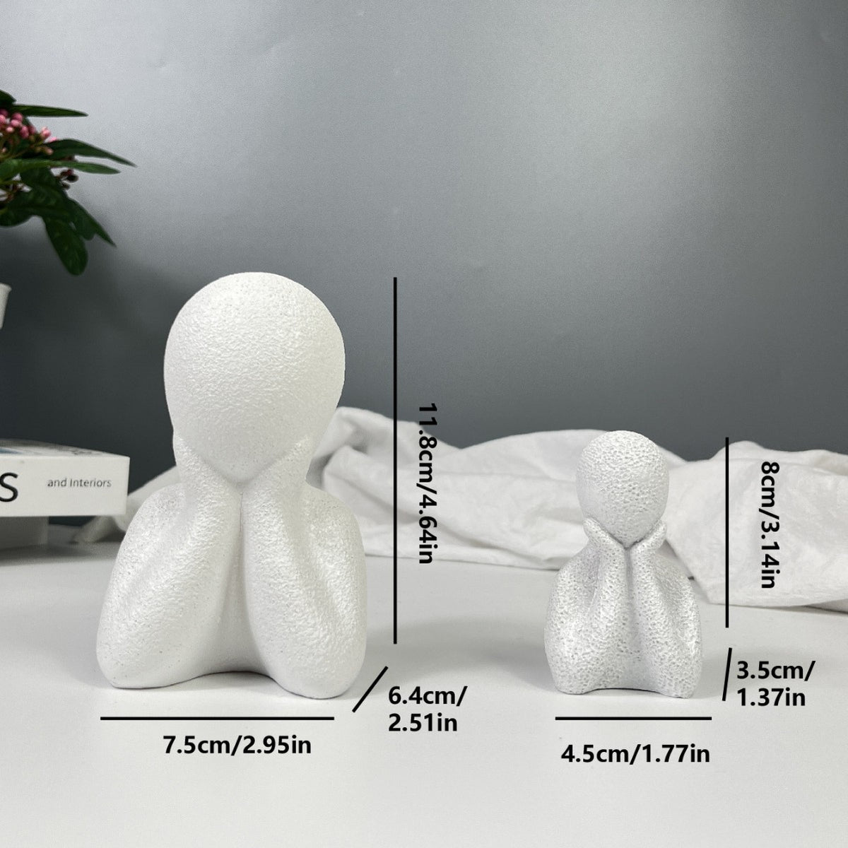 Contemplative Pose Decorative Figurine Homeandso