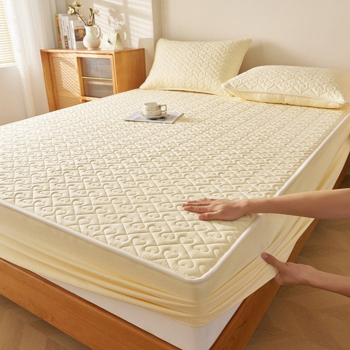 Decorative Quilted Mattress Protector Homeandso