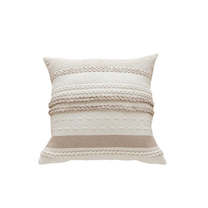 Textured Striped Decorative Cushion