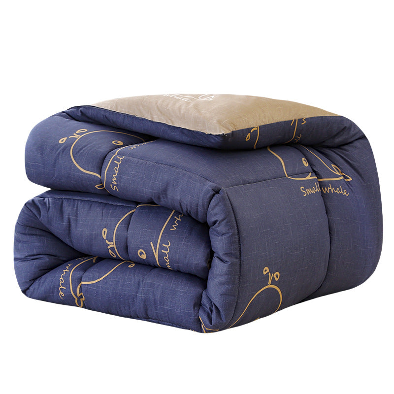 Premium Flannel Checkered Comforter Set