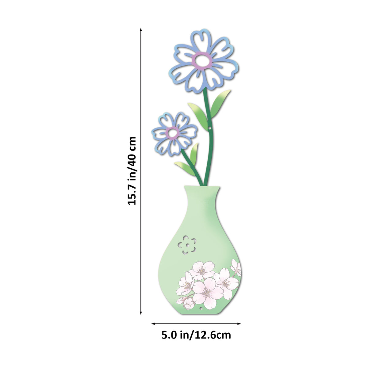 Floral Vase Wall Decor Homeandso