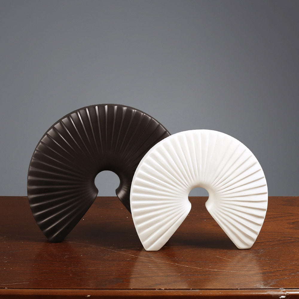 Decorative Fan-Shaped Sculpture Homeandso