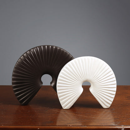 Decorative Fan-Shaped Sculpture Homeandso