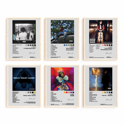 Retro Music-Themed Art Print Set Homeandso