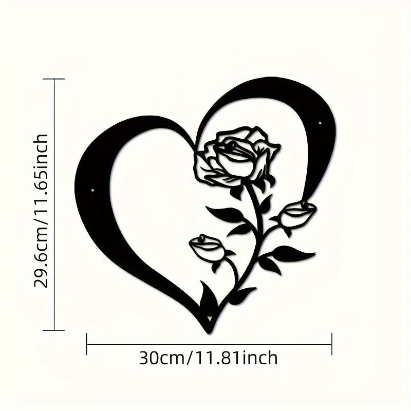 Heart-Shaped Floral Wall Art Homeandso