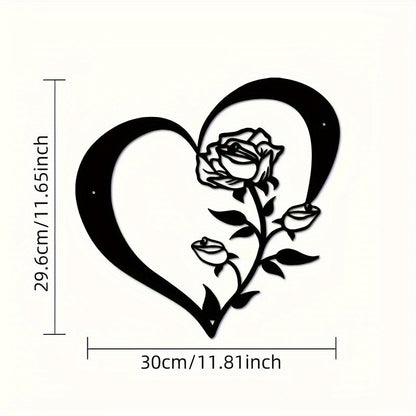 Heart-Shaped Floral Wall Art Homeandso