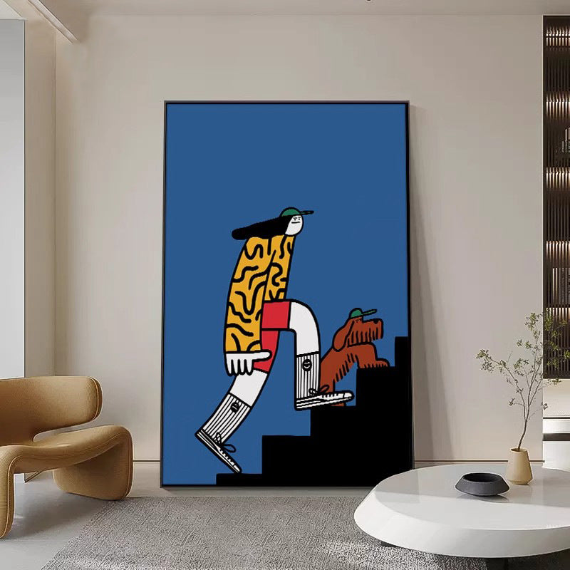 Whimsical Character Canvas Wall Art Homeandso