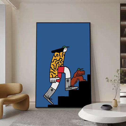 Whimsical Character Canvas Wall Art Homeandso