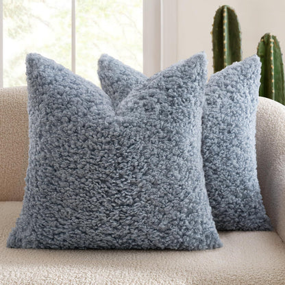 Textured Plush Decorative Pillow
