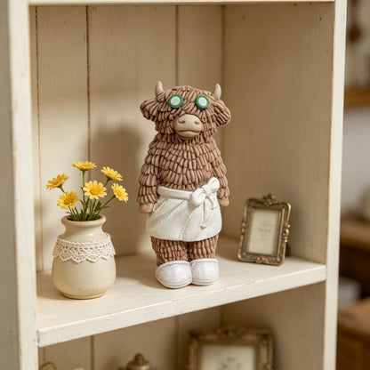 Playful Chef Cow Figurine Homeandso