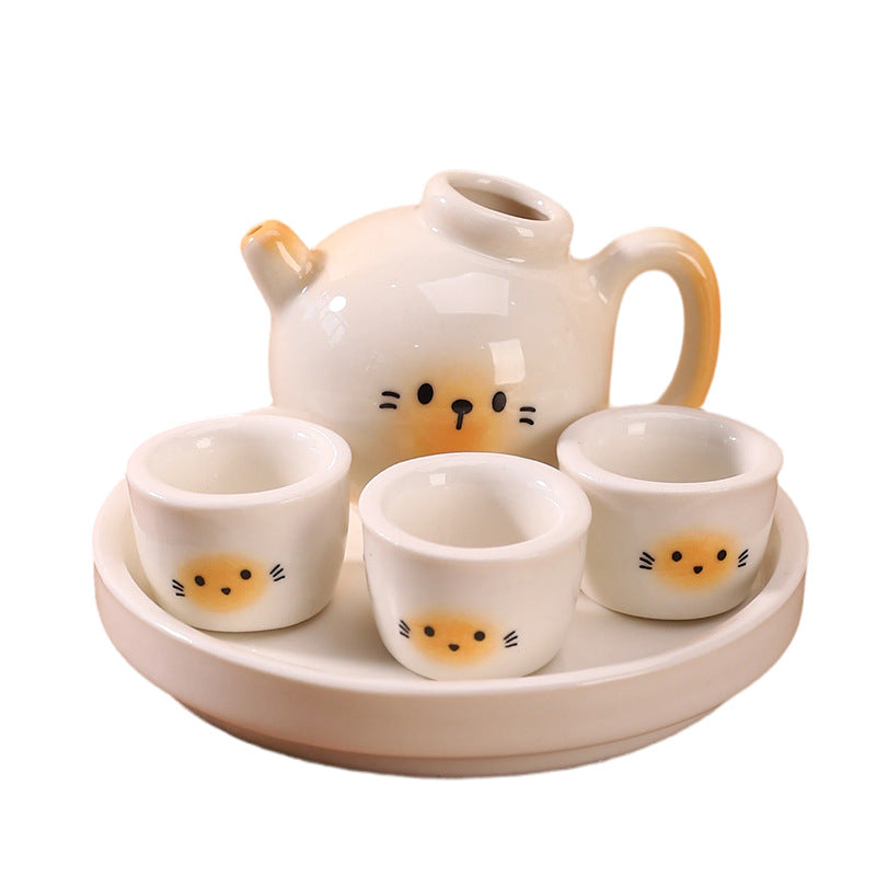 Cute Animal-Themed Tea Set Homeandso
