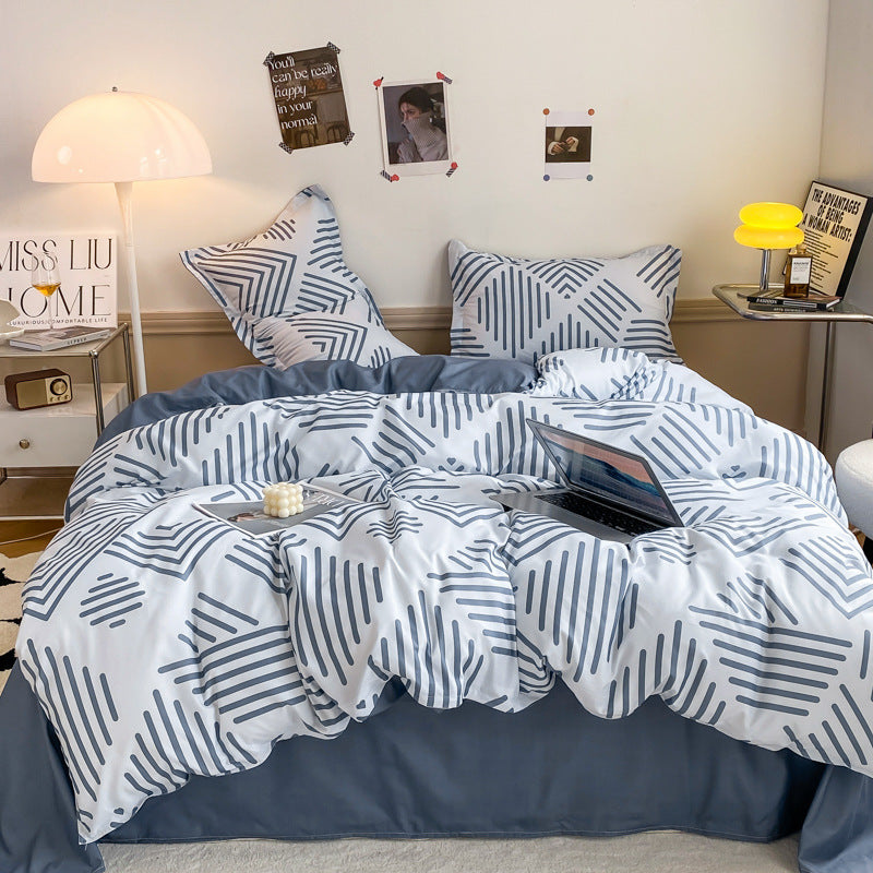 Playful Floral Cartoon Duvet Cover Set Homeandso