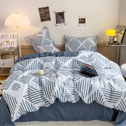 Playful Floral Cartoon Duvet Cover Set Homeandso