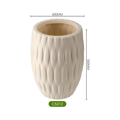 Decorative Textured Ceramic Vase Homeandso