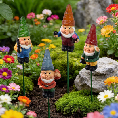 Garden Gnome Decorative Stakes Homeandso