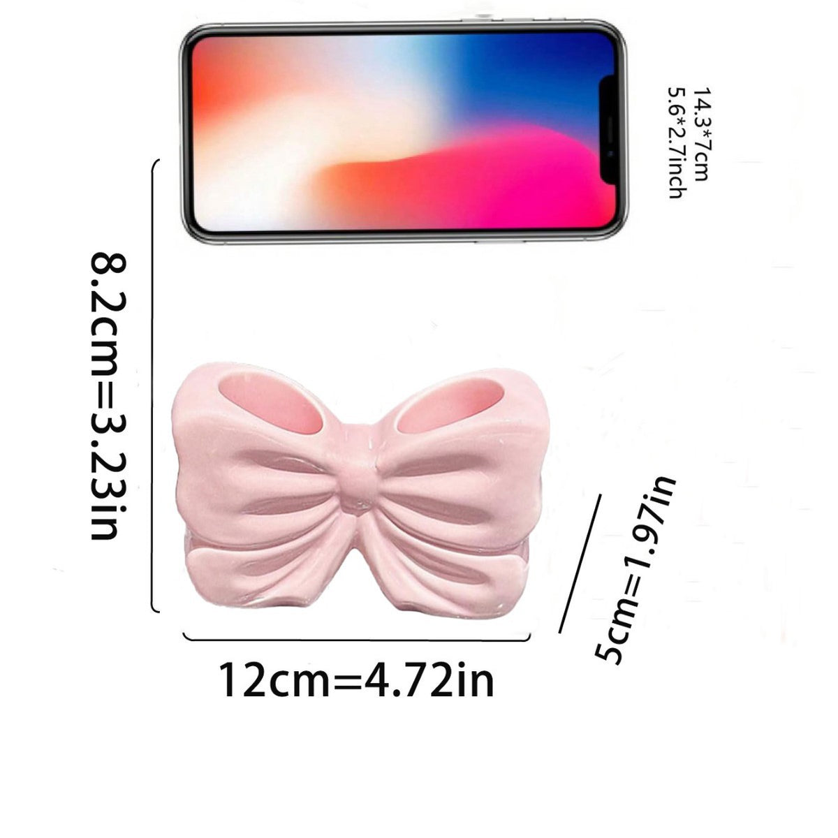 Decorative Bow-Shaped Phone Holder Homeandso
