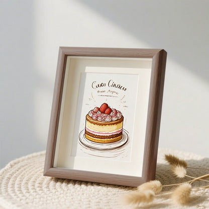 Decorative Cake Illustration Frame