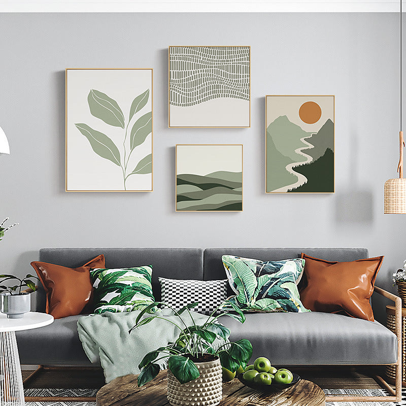 Abstract Wave Design Framed Wall Art Homeandso