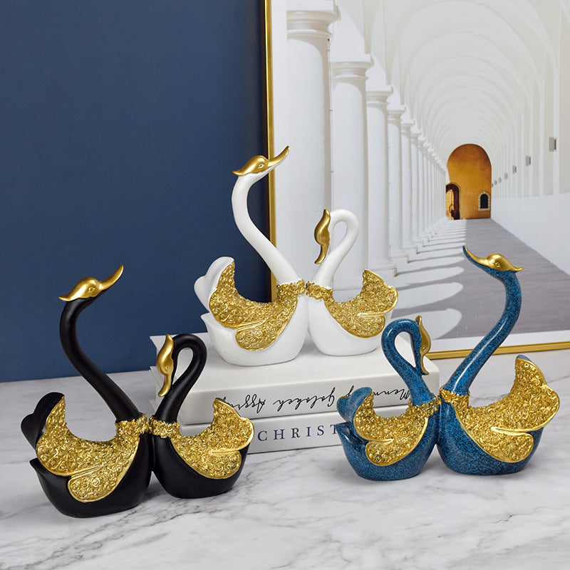 Elegant Swan Decorative Figurine Homeandso