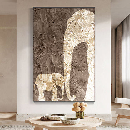 Textured Deer Silhouette Canvas Wall Art Homeandso