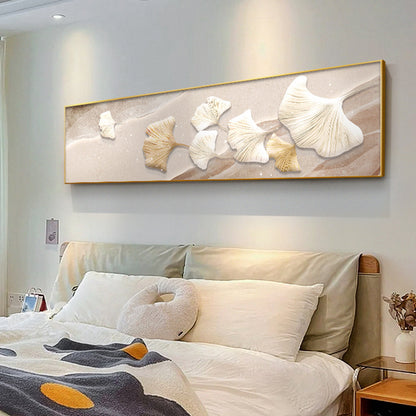 Coastal-Inspired 3D Ginkgo Leaf Wall Art Homeandso