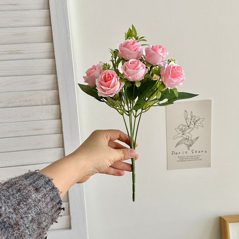 Lifelike Faux Rose Bouquet