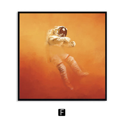 Astronaut Themed Framed Wall Art Homeandso