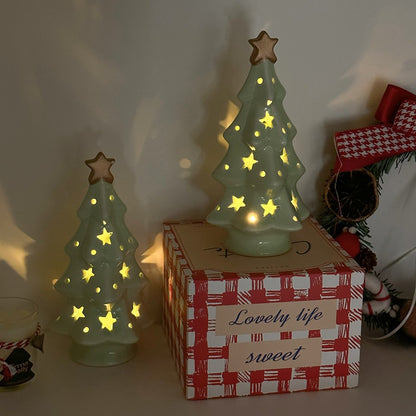 Decorative Ceramic Christmas Tree Lamp