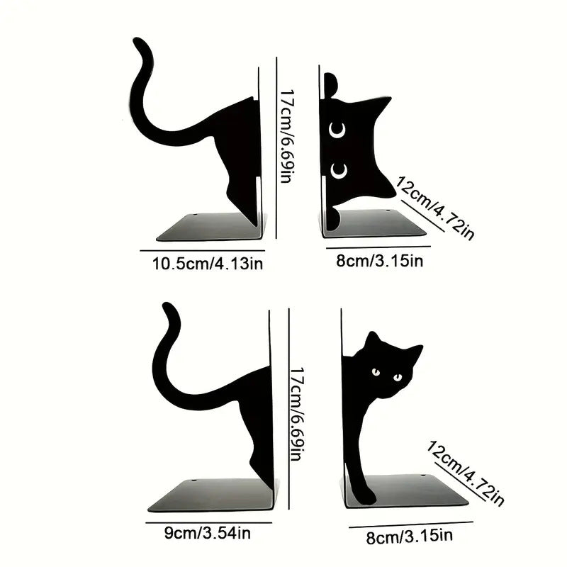 Cat-Themed Bookends Homeandso