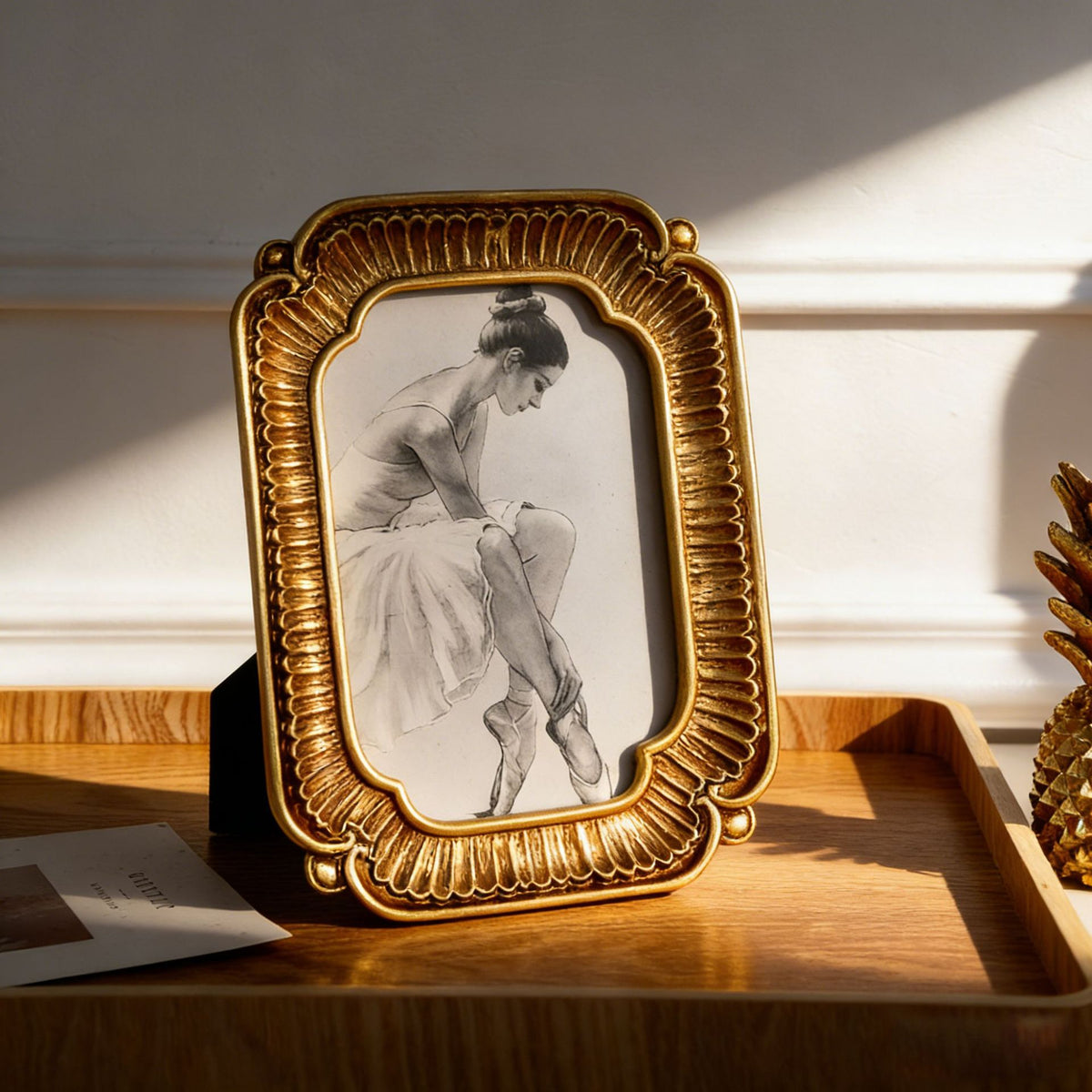Ornate Gold Vintage Picture Frame Homeandso