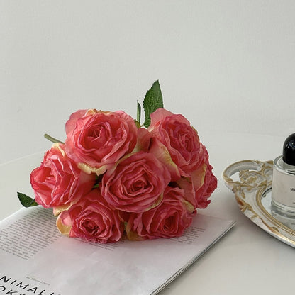 Faux Floral Rose Bouquet Arrangement