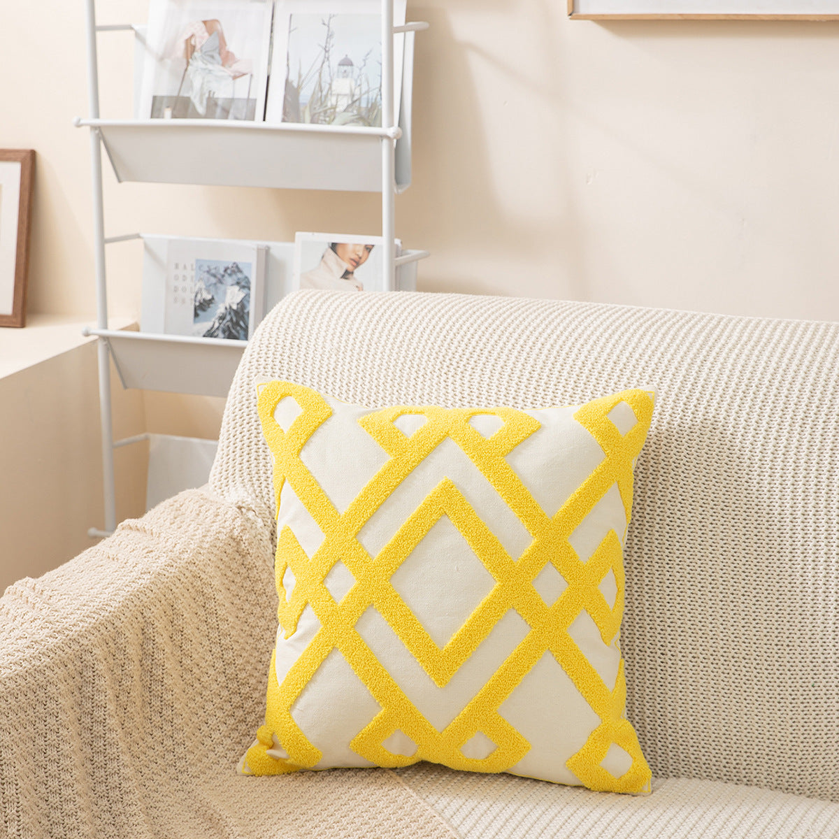 Geometrisches gemustertes Wurfpillow