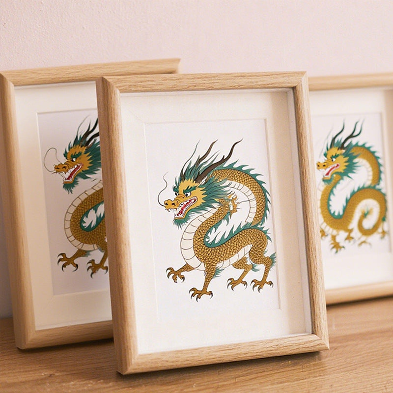 Dragon Illustration Framed Artwork