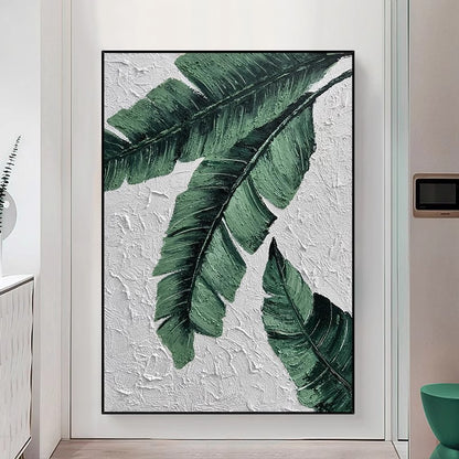 Tropical Leaf Canvas Artwork Homeandso