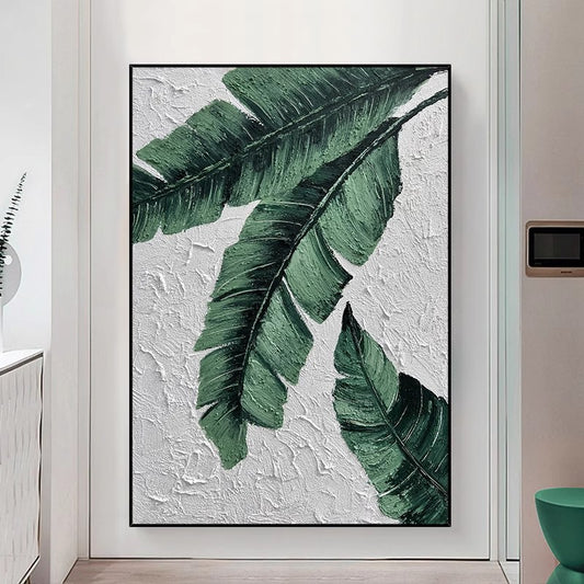 Tropical Leaf Canvas Artwork Homeandso