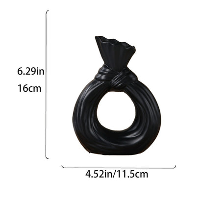 Artistic Knot-Shaped Ring Vase Homeandso