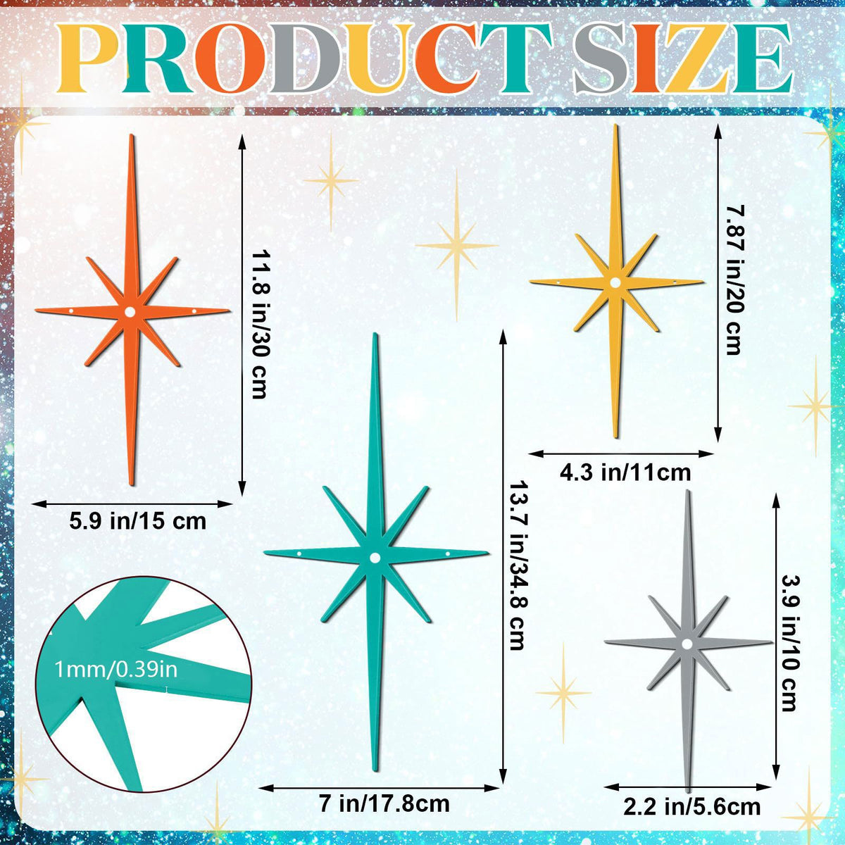 Starburst Decorative Wall Art Homeandso
