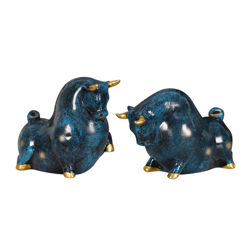 Decorative Bull Figurine Homeandso