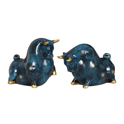 Decorative Bull Figurine Homeandso