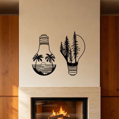 Artistic Light Bulb Wall Art Homeandso