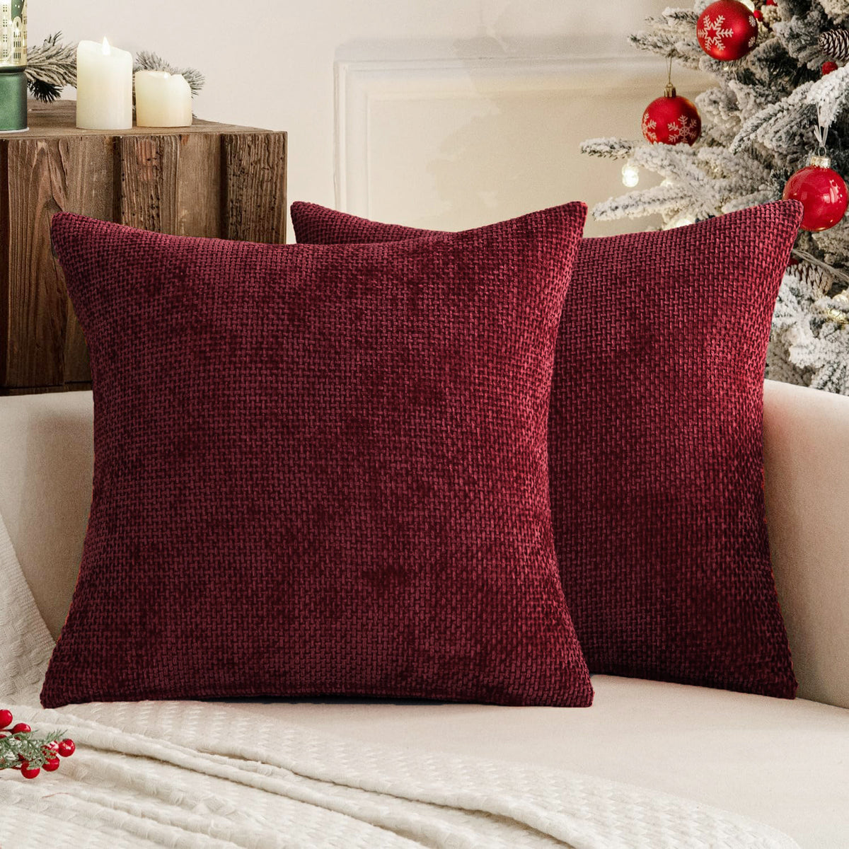 Textured Chunky Weave Decorative Cushion