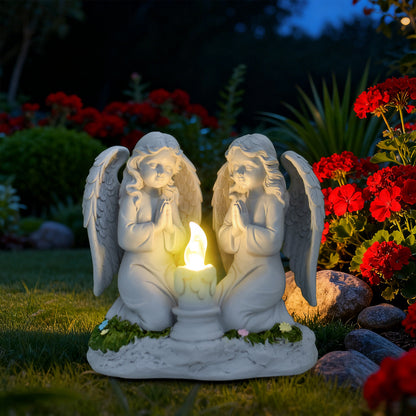 Decorative Angel Figurine with LED Light Homeandso