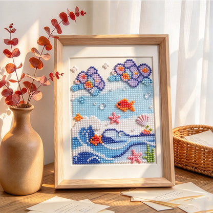 3D Coral Reef Art Frame