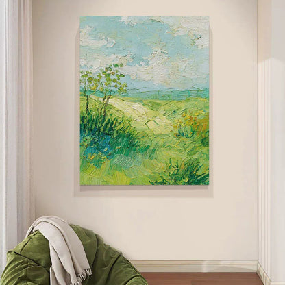 Textured Impressionistic Landscape Canvas Artwork Homeandso