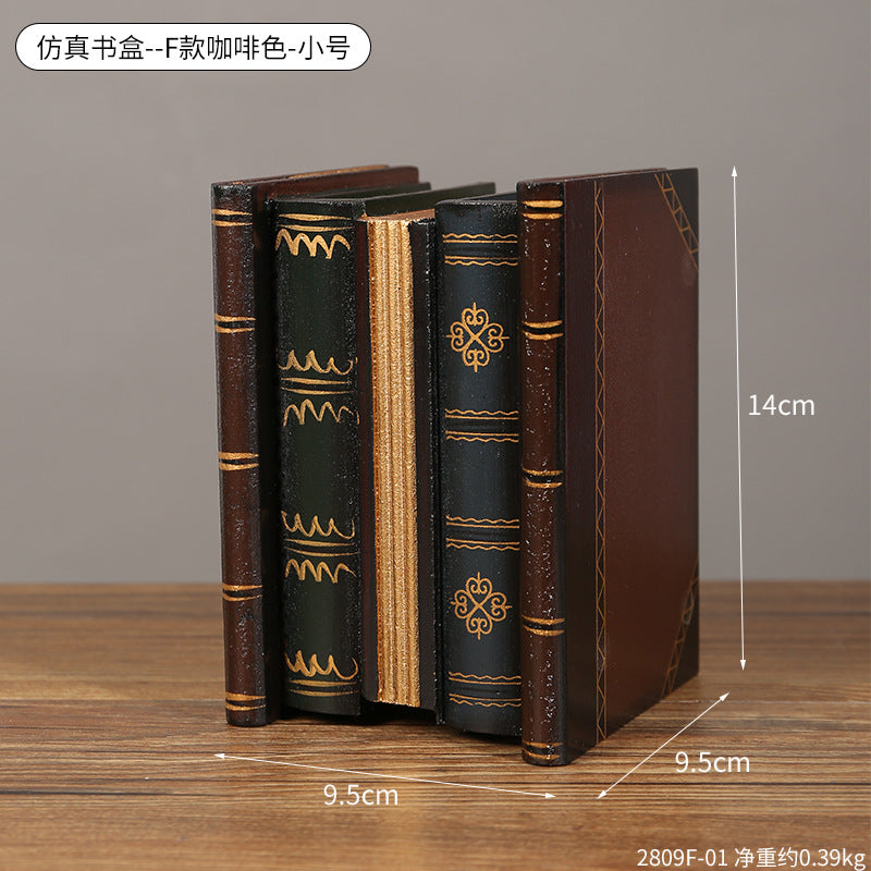 Decorative Antique-Inspired Book Set Homeandso