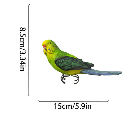 Decorative Parakeet Bird Figurine Homeandso