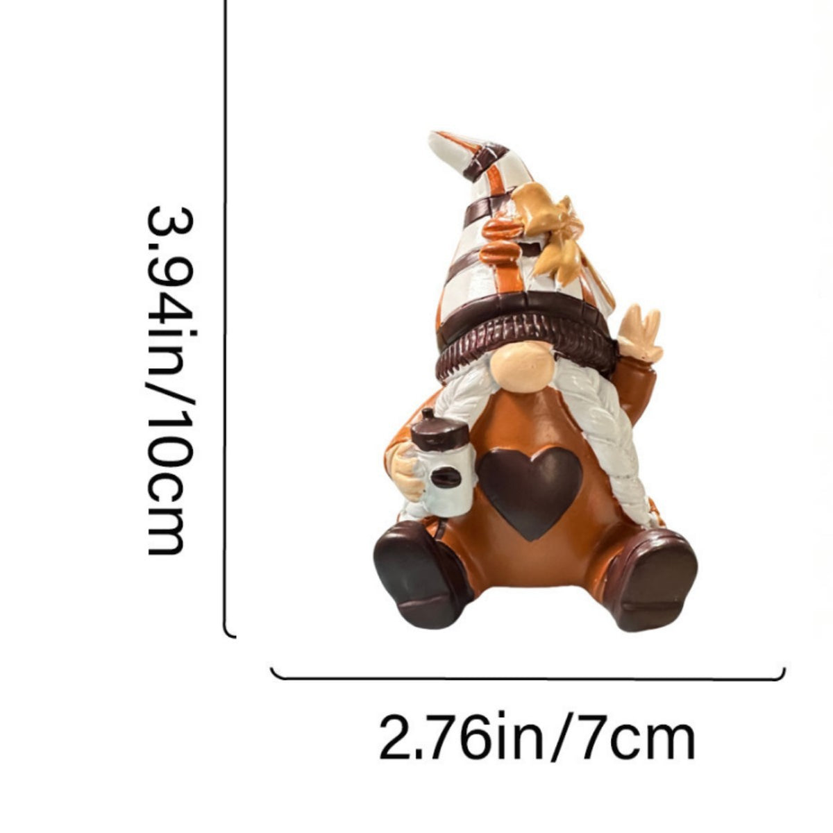 Whimsical Coffee Gnome Figurine Homeandso